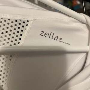 Zella Women's White Mesh Trim Full Zip Performance Running Jacket